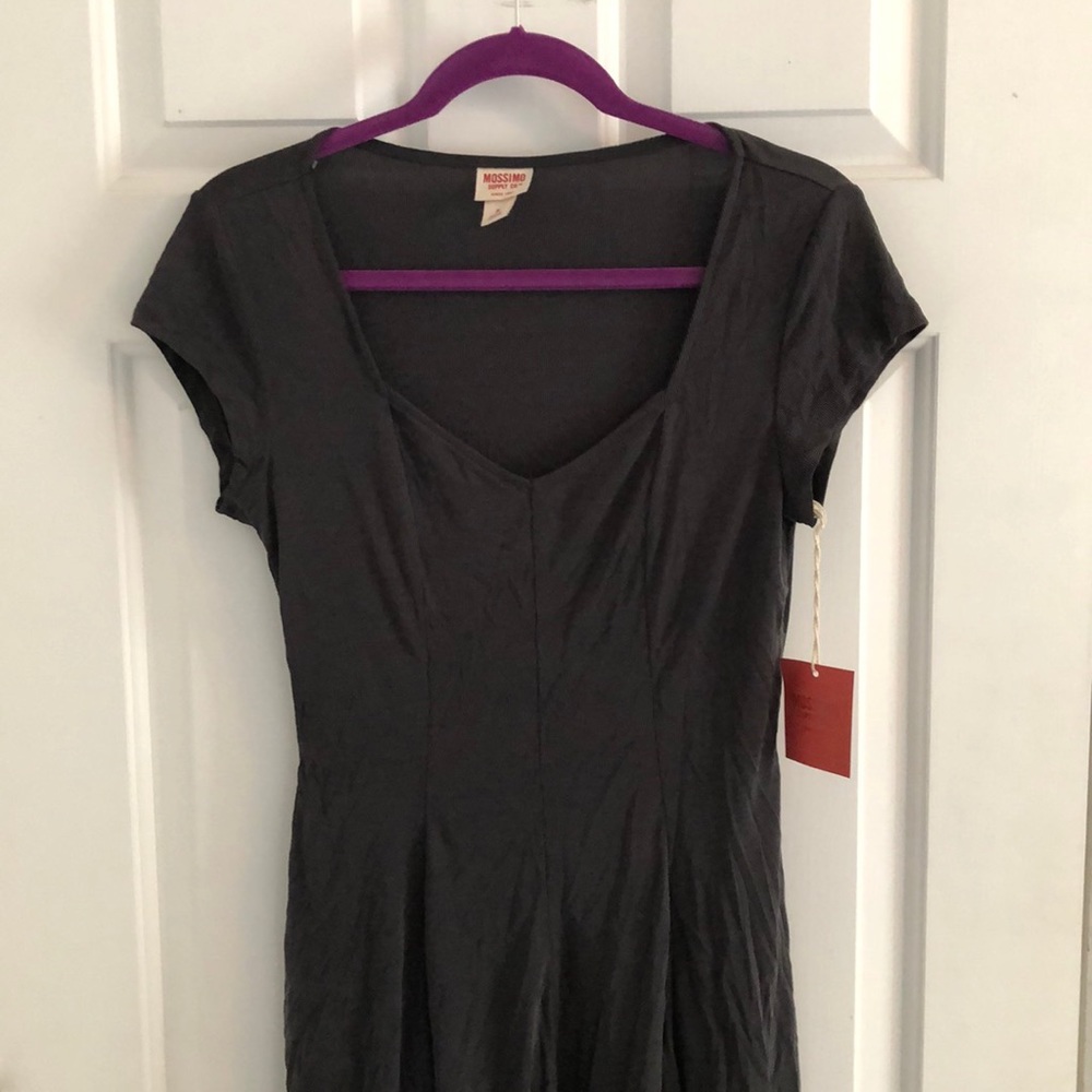 Mossimo gray medium baby doll flowy dress NWT